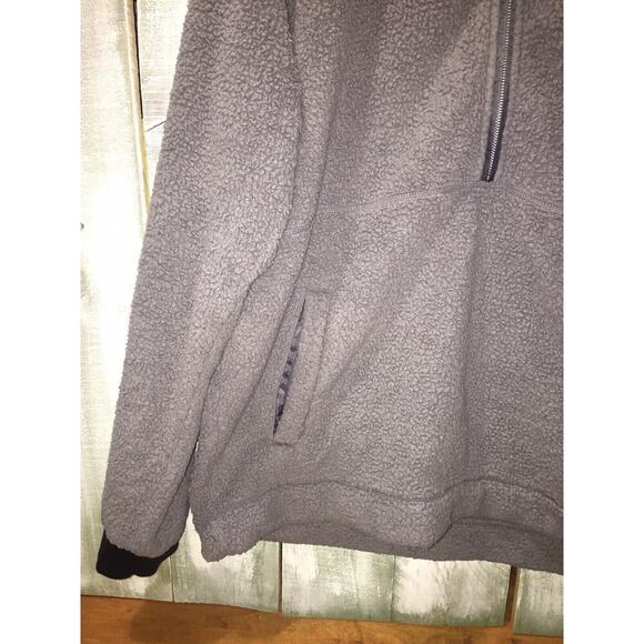 Obermeyer Sherpa Pullover Mens Size XL Gray Outdoor 1/2 Zip Sweater Hiking - Picture 3 of 10